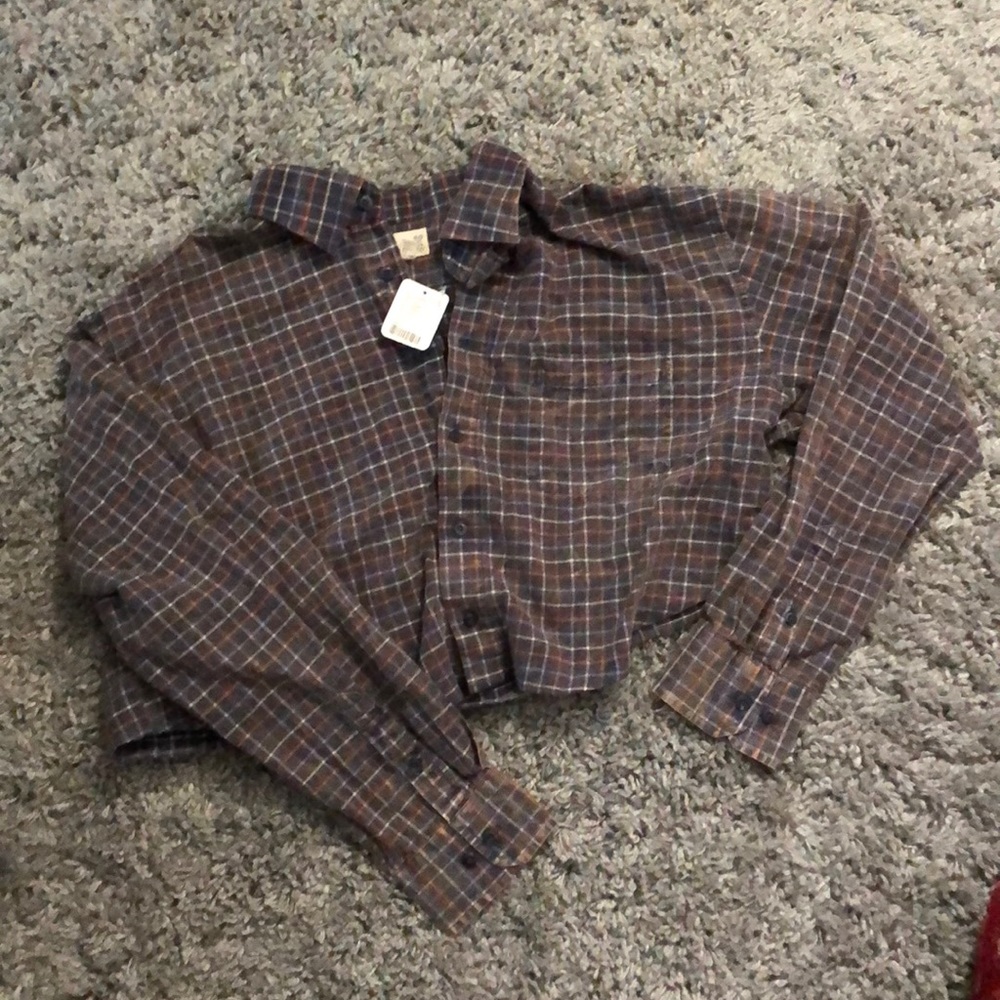 NWT URBAN OUTFITTERS CROP FLANNEL